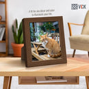 VCK 8x10 Frame Set of 3 - Brown, Wood Picture Frame with Exclusive Wood Grain, Wall Gallery Frame by CozyNest Decor