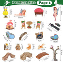 109 Pcs Fairy Garden Accessories Fairy Garden Kit Miniature Fairy Figurines Accessories Fairy Animals Decor Outdoor for DIY Garden Dollhouse by GreenHaven Gardens