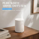 ASAKUKI Essential Oil Diffuser, 5-in-1 Quiet Humidifier, Home Fragrance Aroma Diffuser with 7 LED Color Changing Light and Auto-Off Switch (Pure White) by TinyTreasures Baby Boutique
