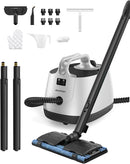 Steam Cleaner, 293°F 58 PSI Powerful Multipurpose Handheld Steam Mop for Home Use, 21 Attachments, 50Oz Capacity, Heavy Duty Steamer for Carpets, Floors, Cars, Tiles, Crack Cleaning, Grey by TinyTreasures Baby Boutique