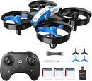 Holy Stone Mini Drone for Kids and Beginners RC Nano Quadcopter Indoor Small Helicopter Plane with Auto Hovering, 3D Flips, Headless Mode and 3 Batteries, Great Gift Toy for Boys and Girls, HS210 Blue by TinyTreasures Baby Boutique