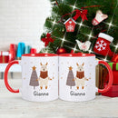 Christmas Gifts for Kids, Personalized Name Christmas Coffee Mug, Cute Hot Chocolate Cocoa Mug, Winter Holiday Cups for Children, Customized Christmas Birthday Gifts for Women Families Friend by TinyTreasures Baby Boutique
