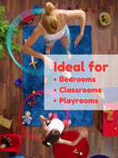 KOECKRITZ Soft and Colorful Kids Classroom Area Rugs (Passes Flammability Pill Test) Many Sizes and Bright Colors to Select from (10' Round, Royal) by CozyNest Decor