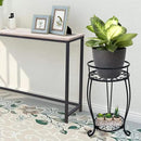 CASIMR 2-Pack Plant Stand, 2 Tier 19.2 inch Tall Metal Potted Holder Rack,Indoor Outdoor Multiple Flower Pot Shelf Rustproof Iron Garden Container for Garden Patio Living Room Corner Balcony, Black by GreenHaven Gardens