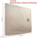 2 Pack Queen Mattress Bags for Moving and Storage-5 Mil Zipper Plastic Waterproof Mattress Storage Bags by TinyTreasures Baby Boutique