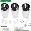 3 Pack Self Watering Wall Hanging Planter Pots Vertical Garden Window Hang Mount Indoor Outdoor Plant Flower Basket for Kitchen Herbs Balcony Railing Shelf Fence Bedroom Trellis Decor Modern White Box by CozyNest Decor
