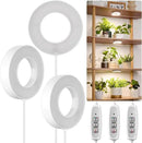 LORDEM Grow Light for Indoor Plants, 48 LEDs Ceiling Full Spectrum Plant Light, 5V Corded Growing Lamp with 4/8/12H Auto Switch, 4 Dimmable Brightness Levels, Single-Head, 3 Pack by GreenHaven Gardens