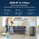 Nuwave Forever Plus Air Purifier for Home with Washable Filter, Massive Areas up to 3,210 Sq Ft, Never Replace Air Filter System, Zero Waste, Zero Filter Replacements, Smart WiFi, 18dB Ultra-Quiet by TinyTreasures Baby Boutique