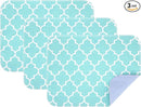OUTCREATOR® Washable Bed Pads 18" x 24" (Pack of 3), Incontinence Mattress Protector, Anti-Slip Waterproof Underpads for Adults Kids Elderly Pets, Absorbency & Reusable Bedwetting Pads (Green) by TinyTreasures Baby Boutique
