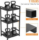 3-Tier Expandable Storage Shelves, 110LBS Heavy Duty Metal Shelving Unit, Adjustable Laundry Room Organization and Storage Shelf Rack,Ideal Narrow Bathroom Kitchen Laundry Room Organizer,Free-Standing by CozyNest Decor