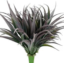 6Pcs Artificial Grass Fake Plants 17.3in Outdoor Plants UV Resistant Faux Greenery Stems Fake Grass for Home Window Garden Office Patio Pathway Front Porch Halloween Décor Green & Black by GreenHaven Gardens