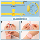 Kids Waterproof Airtag Bracelet Compatible with Apple AirTag, Hidden Silicon Protective Case for Air Tag GPS Tracker Holder, Adjustable Anti-Lost Watch Band for Toddler Child (Yellow) by TinyTreasures Baby Boutique