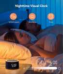 Dreamegg D1+ Sound Machine & Alarm Clock - Sound Machine for Sleep, White Noise Machine with 29 Soothing Sounds, Night Light, 0-100% Dimmable, White Noise Alarm Clock for Bedrooms Adults Baby, Blue by TinyTreasures Baby Boutique