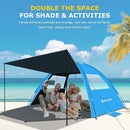 Gorich Beach Tent with Canopy - Easy Setup 3-4/5-6/7-8 Person Portable Sun Shelter, UPF 50+ UV Protection Sun Shade, Lightweight & Compact Beach Cabana for Family Travel by TinyTreasures Baby Boutique