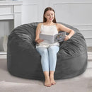 Hobestluk 4FT Bean Bag Chair Giant Bean Bag Chairs for Adults Large Bean Chairs with Removable Cover, Beanbag Chair with Filler, Adult Bean Bag Chairs for Living Room, Bedroom by CozyNest Decor