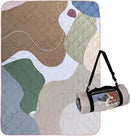 Exclusivo Mezcla Waterproof Picnic Blanket 60x80 Inches Large Multicolor Floral Polyester Sandproof Modern Camping Blanket by TinyTreasures Baby Boutique