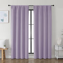 Simplebrand Ava Lilac Blackout Curtains for Bedroom 72 Inch Length 2 Panels Set, Privacy Thermal Insulated Rod Pocket Door Window Curtains for Patio French Door Front Door, W40 x L72 Inch, Lilac by TinyTreasures Baby Boutique