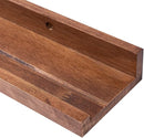 36 Inch Picture Ledge Shelf Rustic Wall Mount Light Walnut Long Narrow Picture Shelves Storage for Books Toys Music Albums Green Plants-Photo Ledge Shelf Set of 3 Mounting Hardware Include by TinyTreasures Baby Boutique