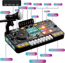 Kids DJ Mixer Controller Table Musical Toy Electronic Bluetooth Toy with LED Lights Sound Effect Microphone Piano DJ Board Key Musical Instruments Birthday Gift Toys for 3 4 5 6 7 Year Old Boy Girl by TinyTreasures Baby Boutique
