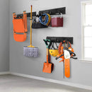 Garden Tool Rack Set, Garage Wall Organization Hanger with 3 Mop Holder and 6 Multi-Purpose Hooks, Garden Yard Shovels Rakes for String Hedge Trimmer Brooms Hoses Folding Chairs ladders, and More by GreenHaven Gardens