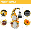 Solar Bee Garden Gnomes with LED Lantern – Waterproof Stacked Outdoor Decor for Yard, Patio – Unique Gnome Gift for Mom, Grandma, Women (Weatherproof Resin Outdoor Statues) by CozyNest Decor
