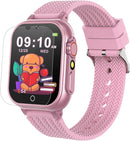 Goodatech Kids Smart Watch for Boys Girls, 1.54'' Smartwatch with 26 Puzzle Games,HD Camera,Video Music Player,Pedometer,Flashlight,Audio Book etc., Aluminum Case and Sport Band (Pink) by TinyTreasures Baby Boutique