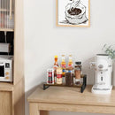 YINMIT Spice Rack Organizer for Countertop, 2 Tier Kitchen Counter Shelf, Wooden Tiered Display Stand Riser Shelf by CozyNest Decor