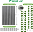 Garden Hoops Grow Tunnel, 6 Sets of 7FT Greenhouse Hoops for Raised Beds, Rust-Proof Fiberglass Frame for Garden Netting, Small Greenhouse Kit, Shade Cloth, Plant Row Covers, 30pcs by GreenHaven Gardens