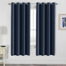 H.VERSAILTEX Ultimate Blackout Solid Grommet Thermal Insulated Curtain Panels/Drapes,52W x 72L - Inch (Set of 2,Navy) by CozyNest Decor