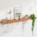 Floating Shelves for Wall, USA-Sourced Cherry Wood 55 Inch Long Wall Shelves, Natural Wooden Wall Mounted Picture Ledge Shelf, Nursery Book Storage Shelf Kids Bookshelf, Display Shelf for Bathroom by TinyTreasures Baby Boutique