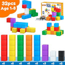 Magnetic Blocks,32PCS Magnetic Building Blocks for Toddlers Age 3-5 Magnet Cubes Toys STEM Educational Sensory Montessori Toys 1-3 Christmas Birthday Gifts for Kids Ages 3 4 5 6 Year Old Boys Girls by TinyTreasures Baby Boutique
