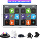 FWFX Dance Mat for TV Games - Wireless Musical Electronic Dance Pad for Kids & Adults, 2-Player Indoor Active Exercise Game for Family Parties, Birthday for Boys and Girls by TinyTreasures Baby Boutique