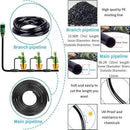 49.21 FT Garden Automatic Watering Irrigation System, Spray drip Irrigation Atomization Integrated Home Gardening Irrigation System, Garden Watering System Adjustable Flexible Nozzle Sprayer System by GreenHaven Gardens