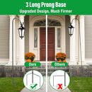 GOFORWILD Shepherd Hooks 2 Pack Adjustable, 49 inches Tall, Premium Metal Garden Hook for Outdoor, Hanging Plant, Solar Lights, Lanterns, Bird Feeders, and Wedding Decor, 7013