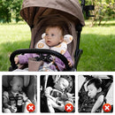 vocheer Baby Travel Pillow(Upgraded), Head and Neck Support Pillow for Pushchair, Car Seat,Stroller, Bouncer, Cotton, Lion by TinyTreasures Baby Boutique