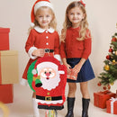 WERNNSAI Christmas Piata Large Pull String With Blindfold Bat - Cute Santa for Party Games, Red Decorations 16.5" x 12.4" - Gifts for Kids by TinyTreasures Baby Boutique