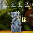 Goodeco Dragon Statue with Solar Lantern - Garden Decor for Lawn, Patio, and Yard - 8.3 inches Dragon Gifts & Outdoor Decorations by GreenHaven Gardens