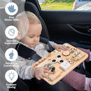 Potatomato Montessori Wooden Busy Board-Sensory Toys for Toddlers Fine Motor Skills-Activity Board for Kids-Educational Fidget Travel Toy for Baby Boy&Girl-Birthday Gifts for 1 2 3 4 + Years Old by TinyTreasures Baby Boutique