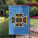 Alpha Tau Omega Licensed Flag Garden 12x19 inches Flag Banner Yard Decor Outdoor Decoration (Alpha Tau Omega