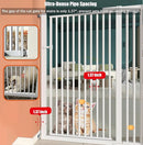 55.1 Inch Tall Baby Gate Auto Close Dog Gate Adjustable 29.92"- 43" Wide Pressure Mounted Walk Through Swing Pet Gate for Doorways (White, 29.92" - 43") by TinyTreasures Baby Boutique