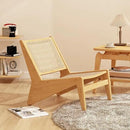 Rattan Accent Chair for Living Room, Mid Century Side Chair, Comfy Bamboo Chairs for Bedroom Reading Room, Wood by CozyNest Decor