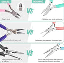 WORKPRO Jewelry Pliers Set, 3 Pack Jewelry Making Tool Kit Includes Mini Needle Nose Plier/Chain Nose Plier, Round Nose Plier and Wire Cutter for Jewelry Repair, DIY Crafts, Jewelry Making Supplies by TinyTreasures Baby Boutique