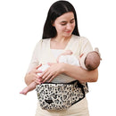 SUNVENO Baby Hip Carrier with Hip Seat, CPC-Certified, Ergonomic Infant Carrier for Newborns & Toddlers up to 45 lbs, Adjustable Waistband, Multiple Pockets, All-Season, Grey,Leopard Print by TinyTreasures Baby Boutique