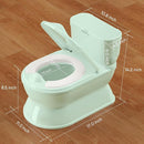 2-in-1 Toddler Potty Training Toilet - Larger Potty Chair & Detachable Training Seat for Boys & Girls Ages 1-3 with Flushing Sound, Wipes Storage, Toilet Paper Holder by TinyTreasures Baby Boutique