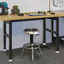 60'' Adjustable Workbench Table, Metal Tool Bench Work Bench for Garage, Large Load Capacity Workshop Table for Office,Workshop,Home, Easy Assembly by GreenHaven Gardens