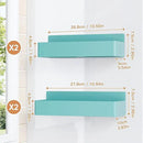 Magnetic Spice Rack for Refrigerator, Kitchen Organizer and Storage Shelf, Blue (4 Pack)… by CozyNest Decor