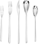 FORTESSA Dragonfly 18/10 Stainless Steel Flatware, 20 Piece Place Setting With Table Knives, Forks and Spoons (Service For 4), Dishwasher Safe, Polished by CozyNest Decor