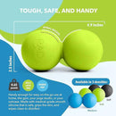 RAD Soft Peanut Massage Ball – Low Density Yoga Deep Tissue Roller Ball – Myofascial Release for Back, Neck, Feet, Psoas & Spine – Suboccipital & Thoracic Trigger Point Therapy by CozyNest Decor