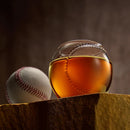 Baseball Round Whiskey Glasses | 10oz Whiskey Glass Set of 4 by The Wine Savant