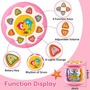 Baby Musical Light Up Toys 0-6 Months Tummy Time Ocean Projector Rotating Infant 0-3 4 5 6 7 8 9 Months Baby Aquarium Crawling Pink Toys Babies 6-12 Month Girls 1 2 Year Old Birthday Newborn Gifts by TinyTreasures Baby Boutique